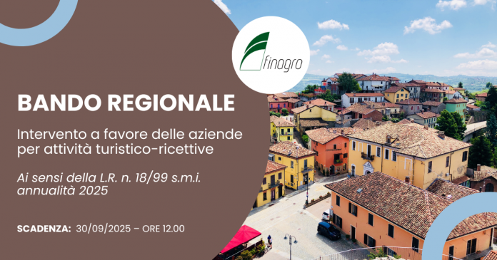 Intervento a favore delle aziende per attività turistico-ricettive